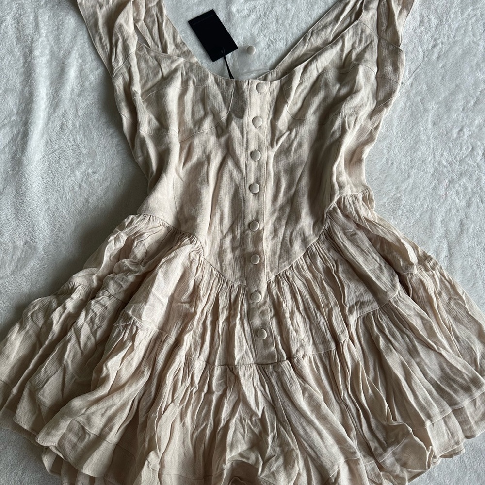 Vanessa Mooney Elisabeth Romper Ivory - Picture 3 of 10